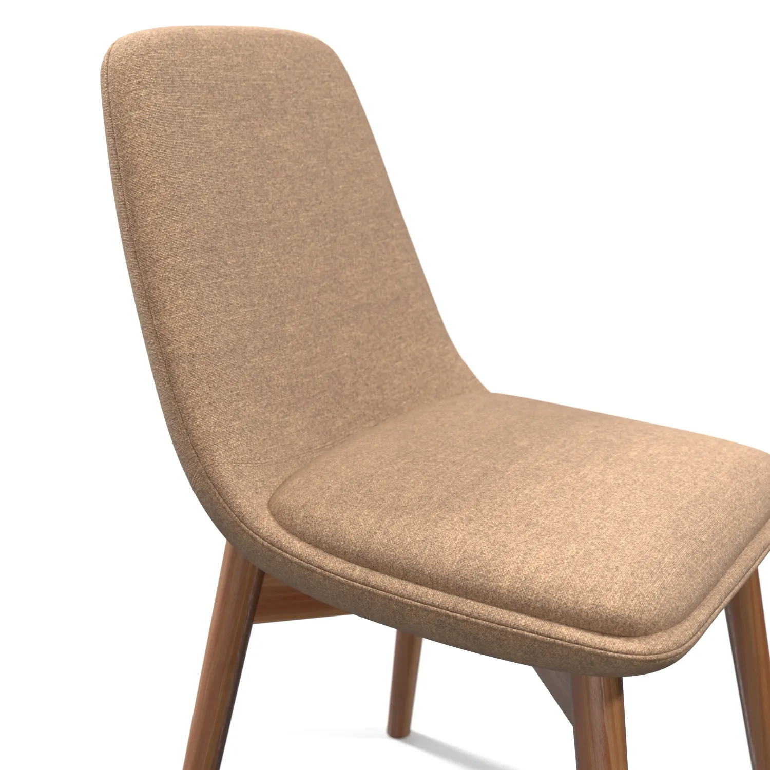 Chloe Chair wood Legs PBR 3D Model_05